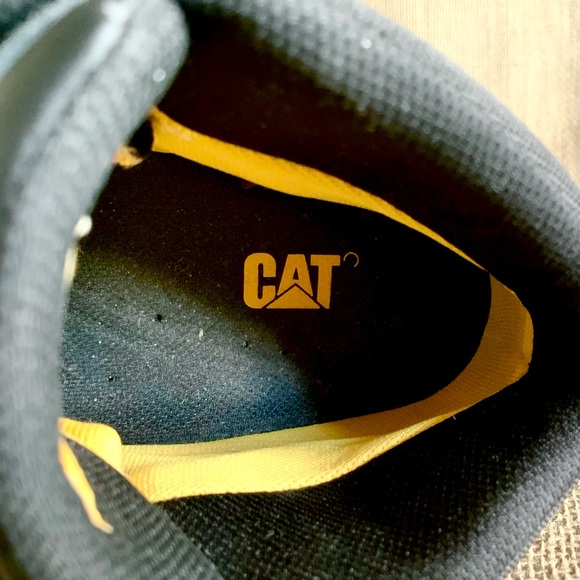 CAT CATAPILLAR Men’s Black Leather Steel Toe Work Boots Men’s 10.5 - Picture 13 of 15